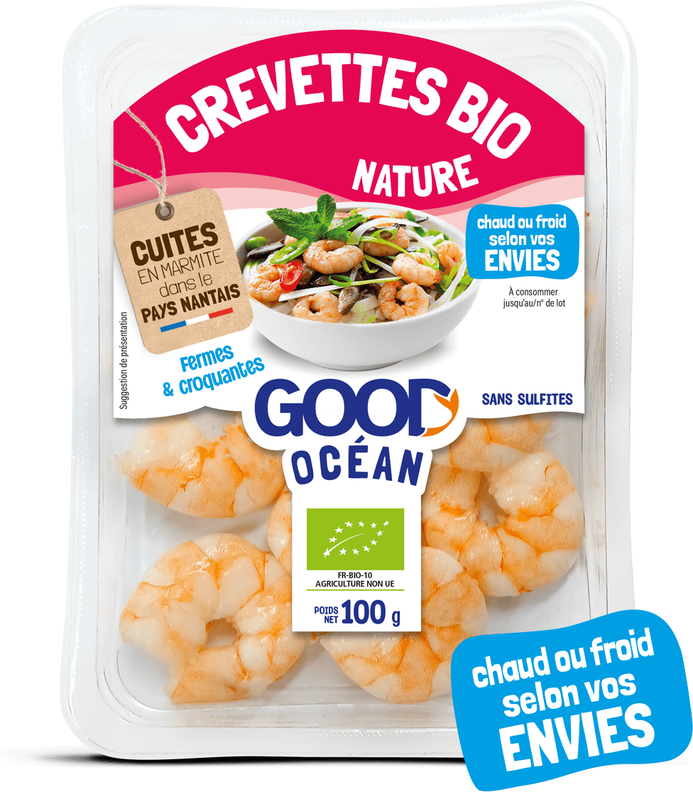 Crevette nature BIO Good Océan 100g